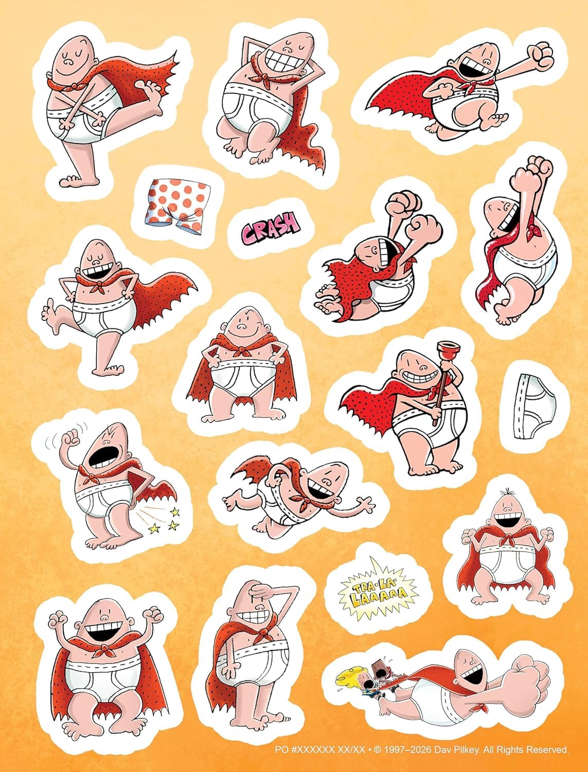 Captain Underpants and the Book of Stupendous Stickers (Includes 250+ Stickers)