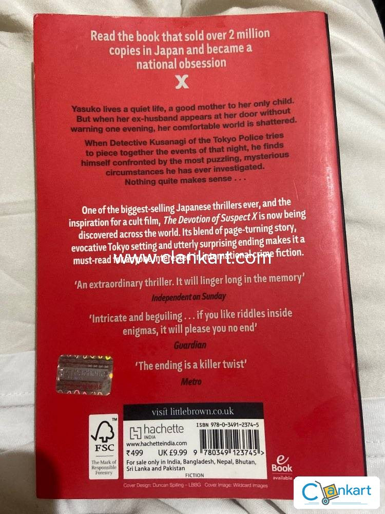 The Devotion of Suspect X by Keigo Higashino