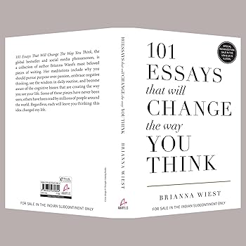 101 Essays That Will Change the Way You Think by Brianna Wiest (English)
