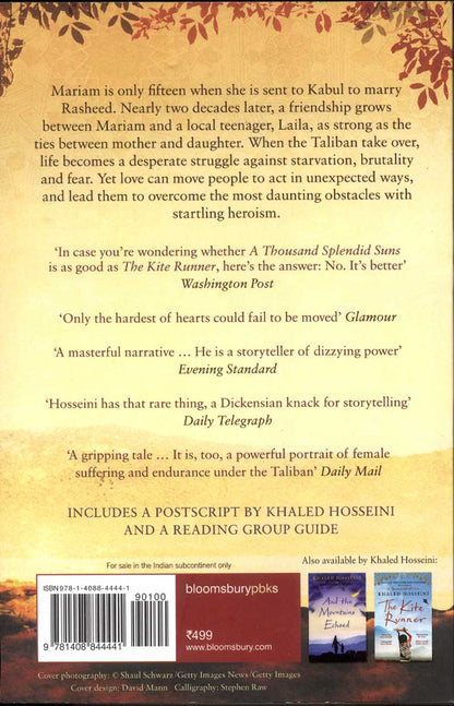 A Thousand Splendid Suns | Khaled Hosseini | Bloomsbury