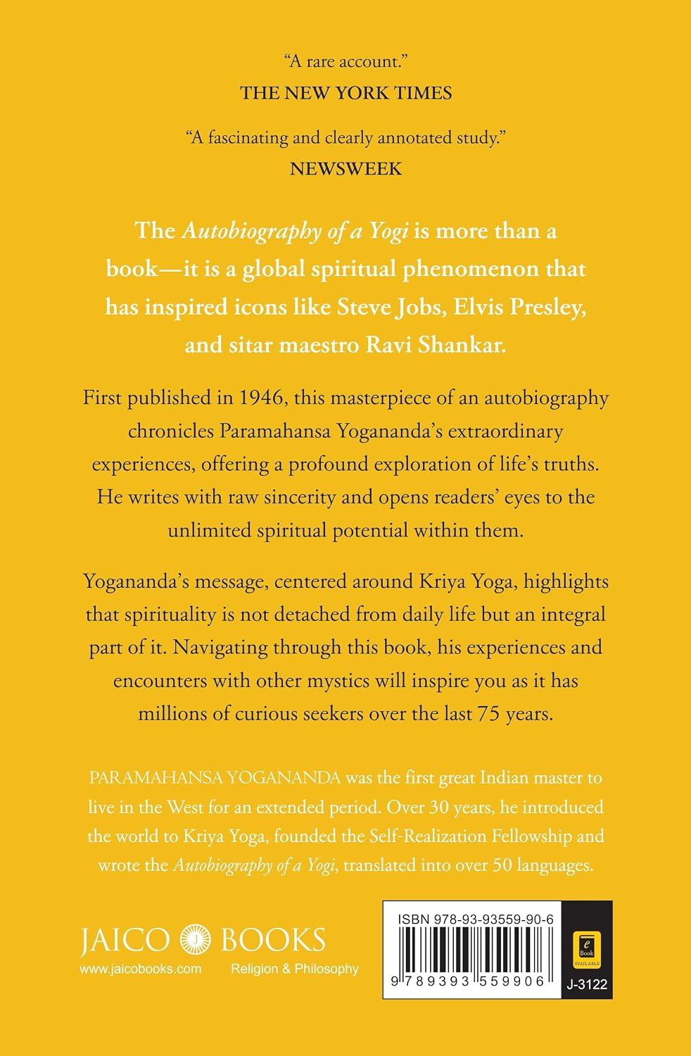 Autobiography of a Yogi by Paramahansa Yogananda