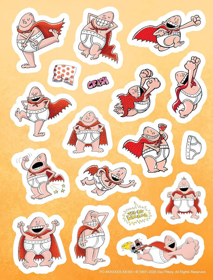 Captain Underpants and the Book of Stupendous Stickers (Includes 250+ Stickers)