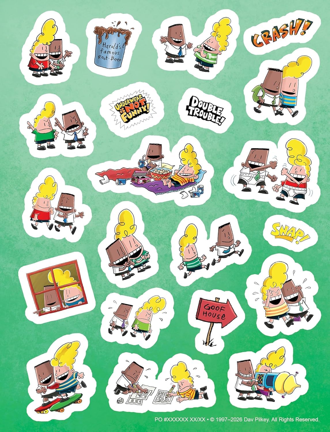 Captain Underpants and the Book of Stupendous Stickers (Includes 250+ Stickers)