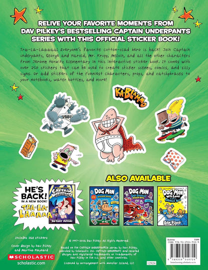 Captain Underpants and the Book of Stupendous Stickers (Includes 250+ Stickers)