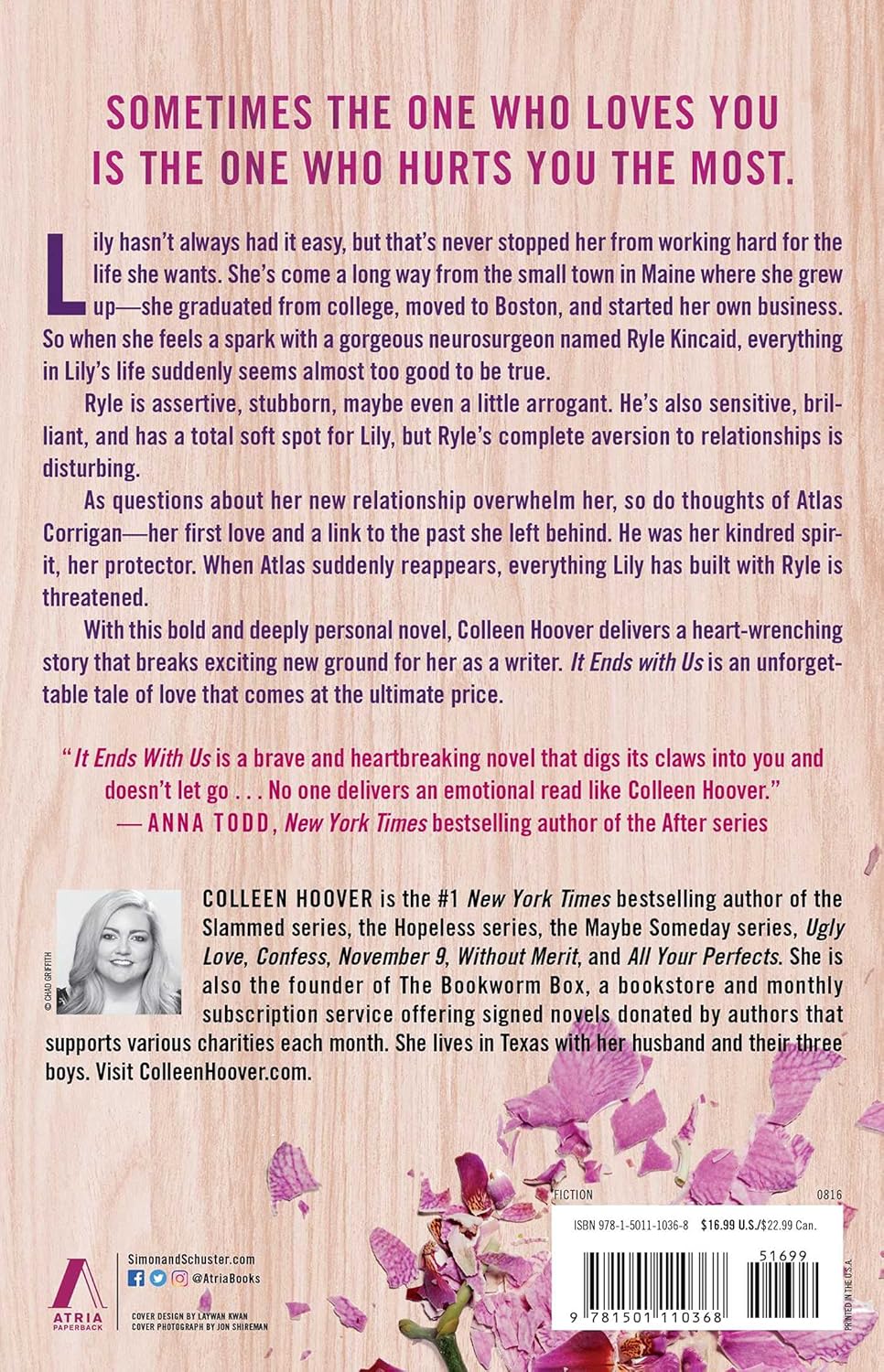 It Ends With Us – Colleen Hoover | #1 NYT Bestselling Romance Novel (Paperback)