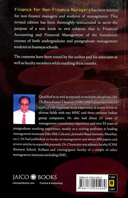 Finance for Non-Finance Managers | Dr. Binay Kumar Chatterjee | Jaico Books