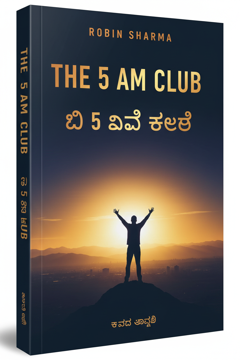 The 5 AM Club Kannada Book Cover