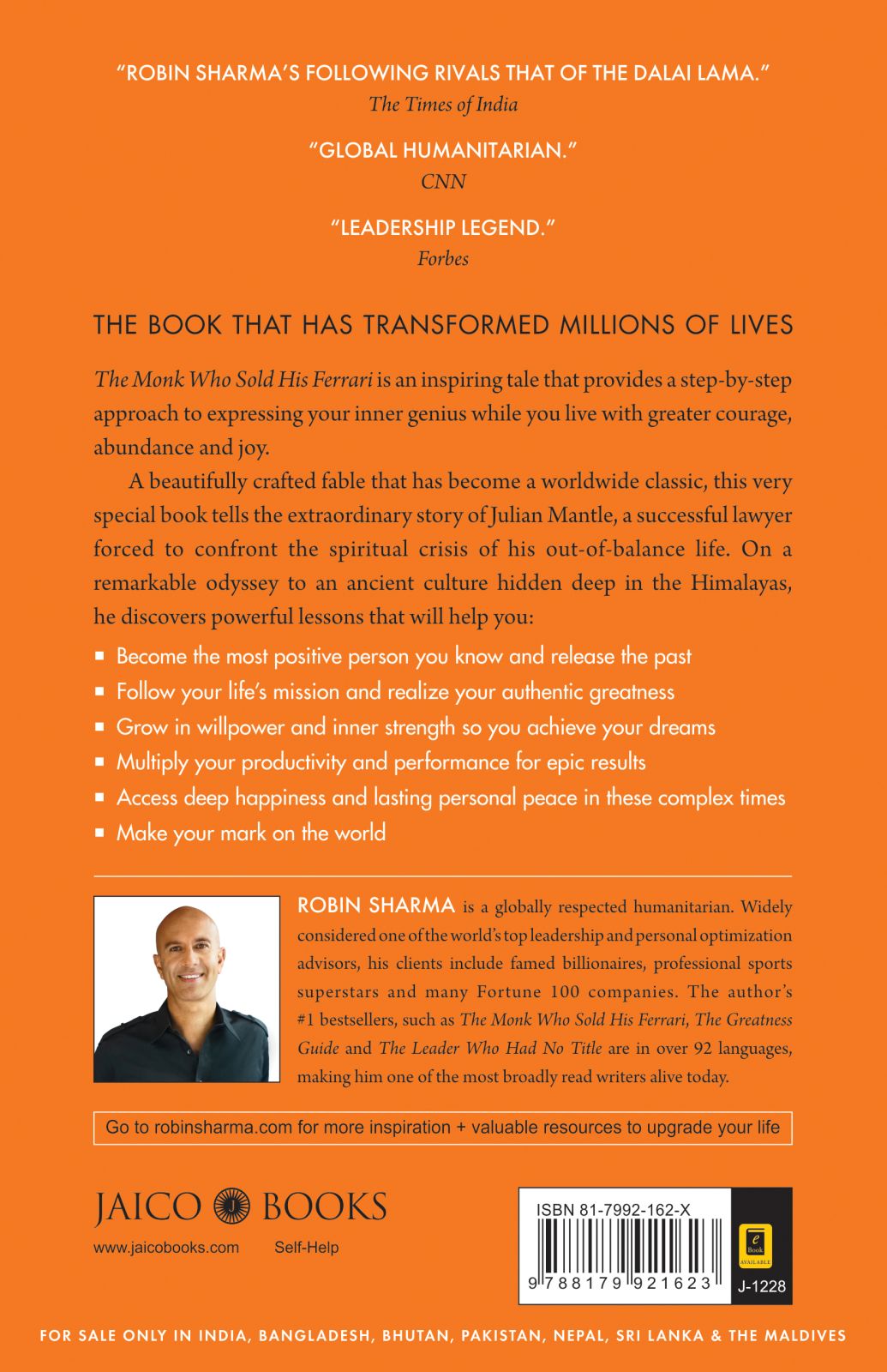 The Monk Who Sold His Ferrari | Robin Sharma | Jaico Books