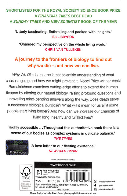 Why We Die: The New Science of Ageing and Longevity
